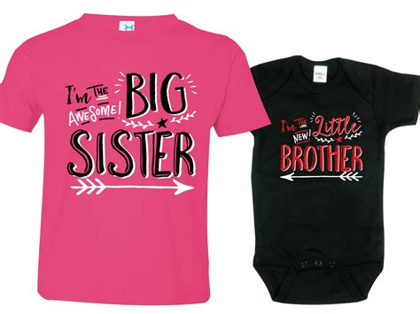 big brother little sister clothes|big brother sister announcement shirts.